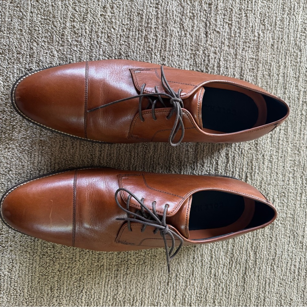 Men's Brown Leather Dress Shoes